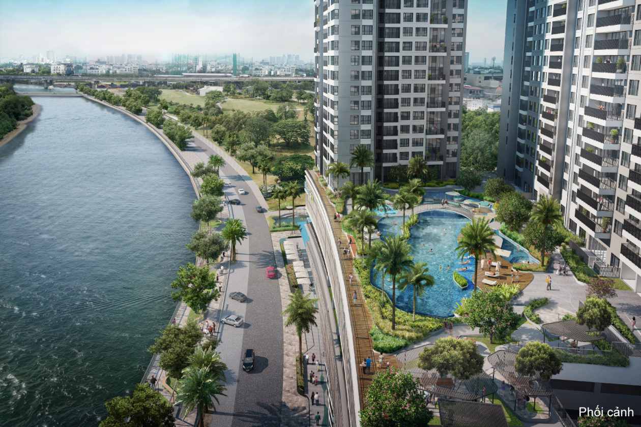 Riviera Point nhìn từ sông Sài Gòn