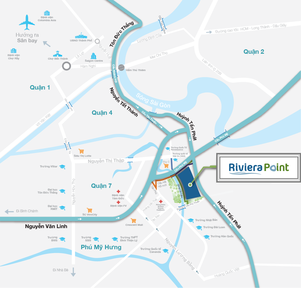 Sơ đồ vị trí Riviera Point Quận 7